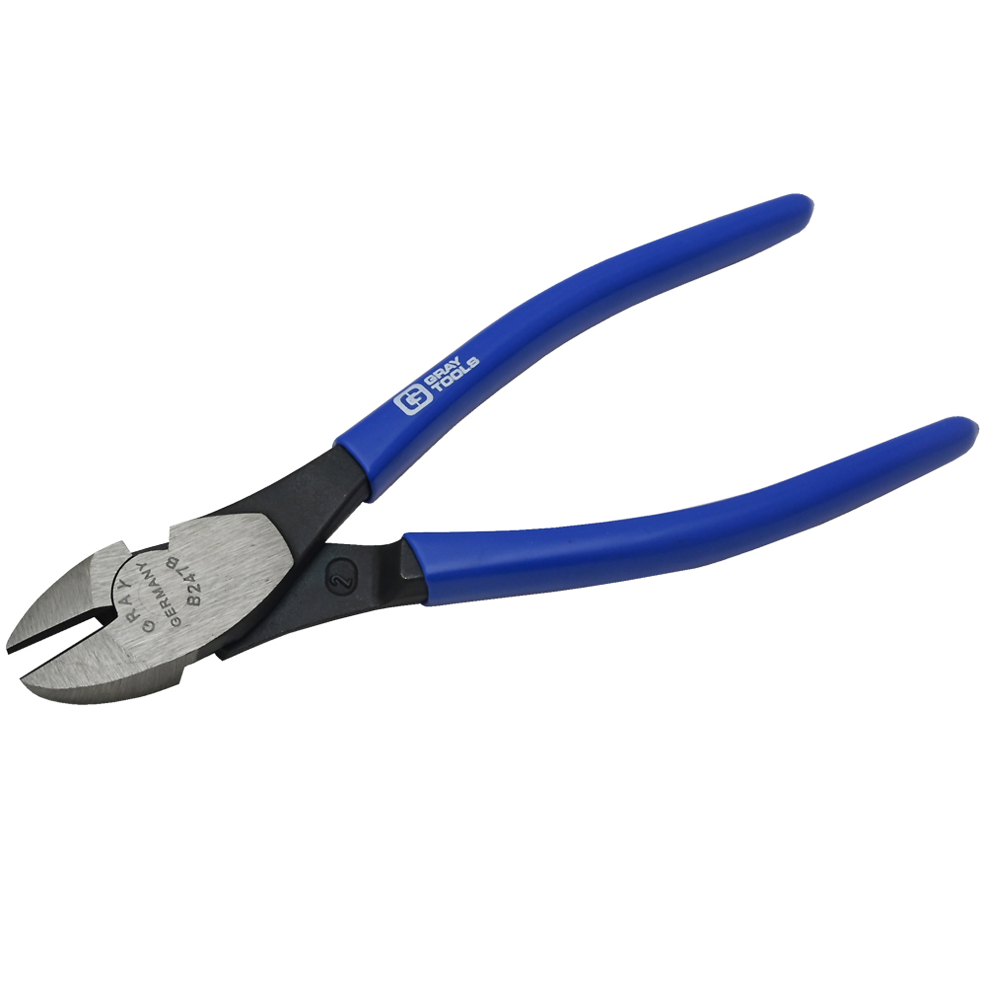 Gray Tools 8" Heavy Duty Side Cutting Pliers, With Vinyl Grips, 3/4" Jaw